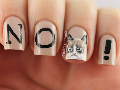 Grumpy Cat Nails