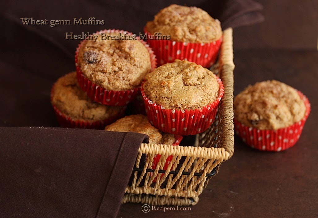 Wheat Germ Muffins | Healthy Breakfast Muffins