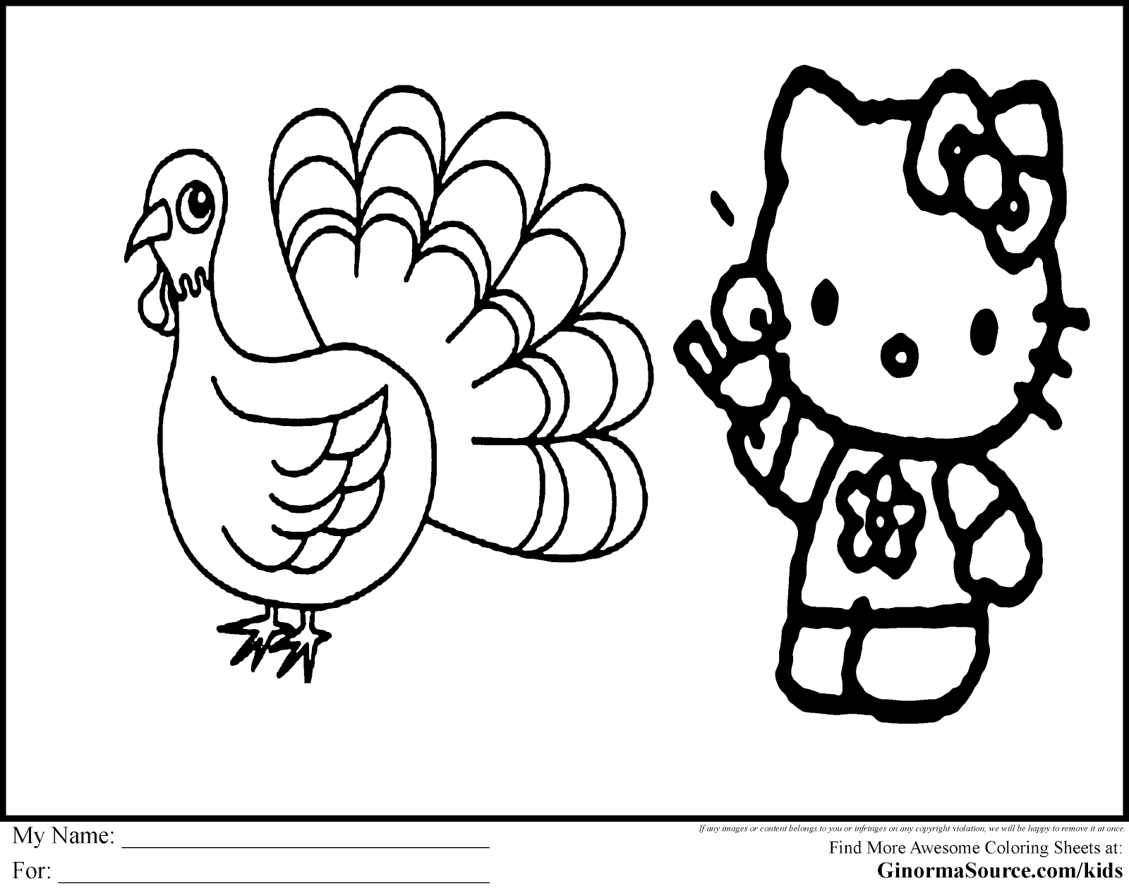 Free Downloadable Thanksgiving Coloring Sheets