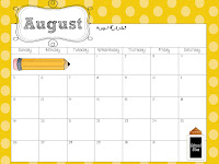 School Year Calendar Freebie :)