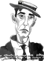 Buster Keaton is a caricature by caricaturist Artmagenta