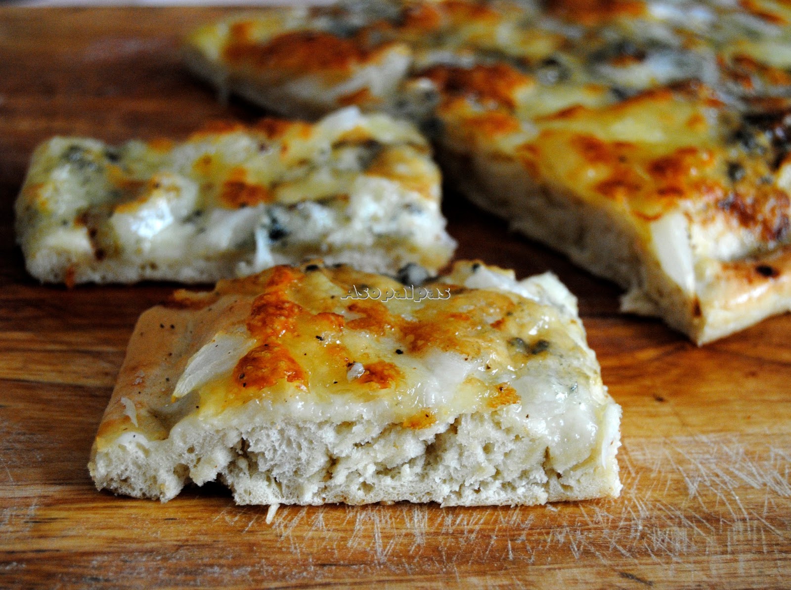 Pizza Blanca (Pizza Bianca) Receta Asopaipas. Recetas de Cocina Casera