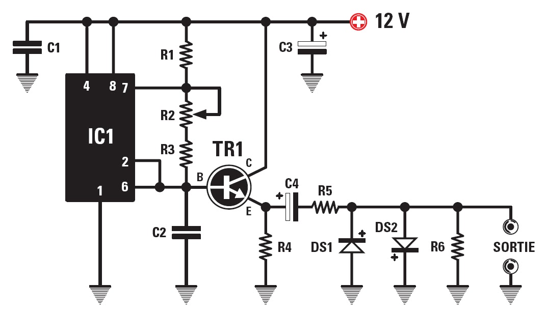 Schema Electronique Net: Un oscillateur sinusoïdal simple