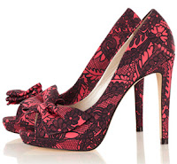 Karen Millen Lace Print Shoes