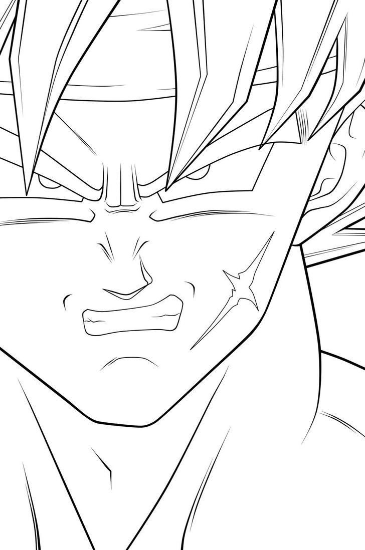 Bardock Super Sayain 10 - Free Colouring Pages