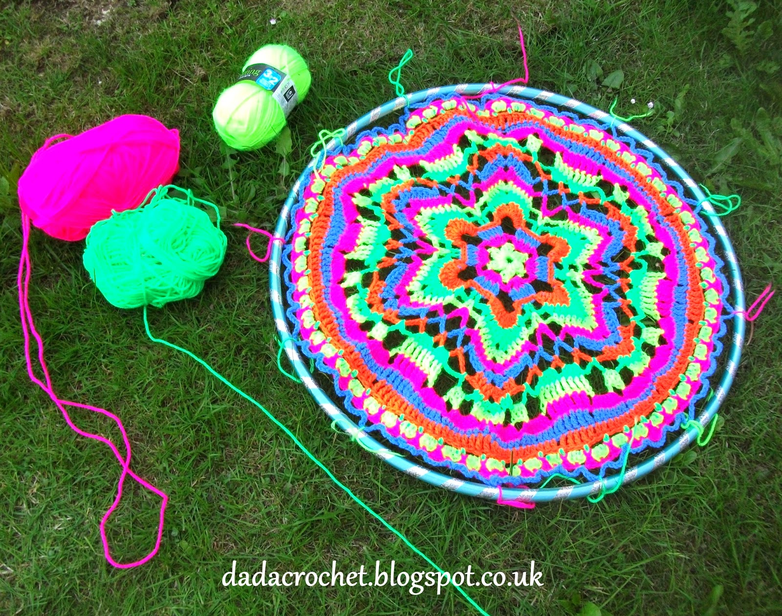 Dada Neon Crochet Create your own wall hanging Mandala!