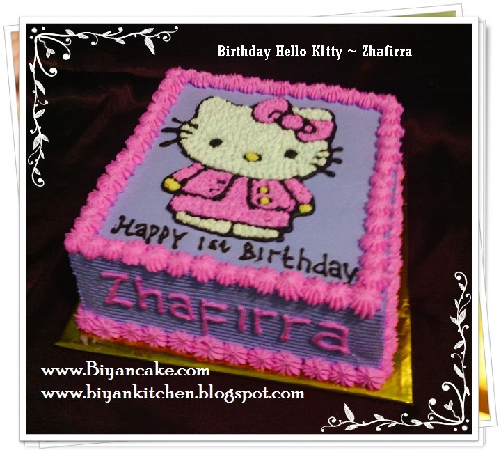 BIyanCakes: Pesa Kue tart di bekasi : Kue tart Hello Kitty ~ Zhafirra