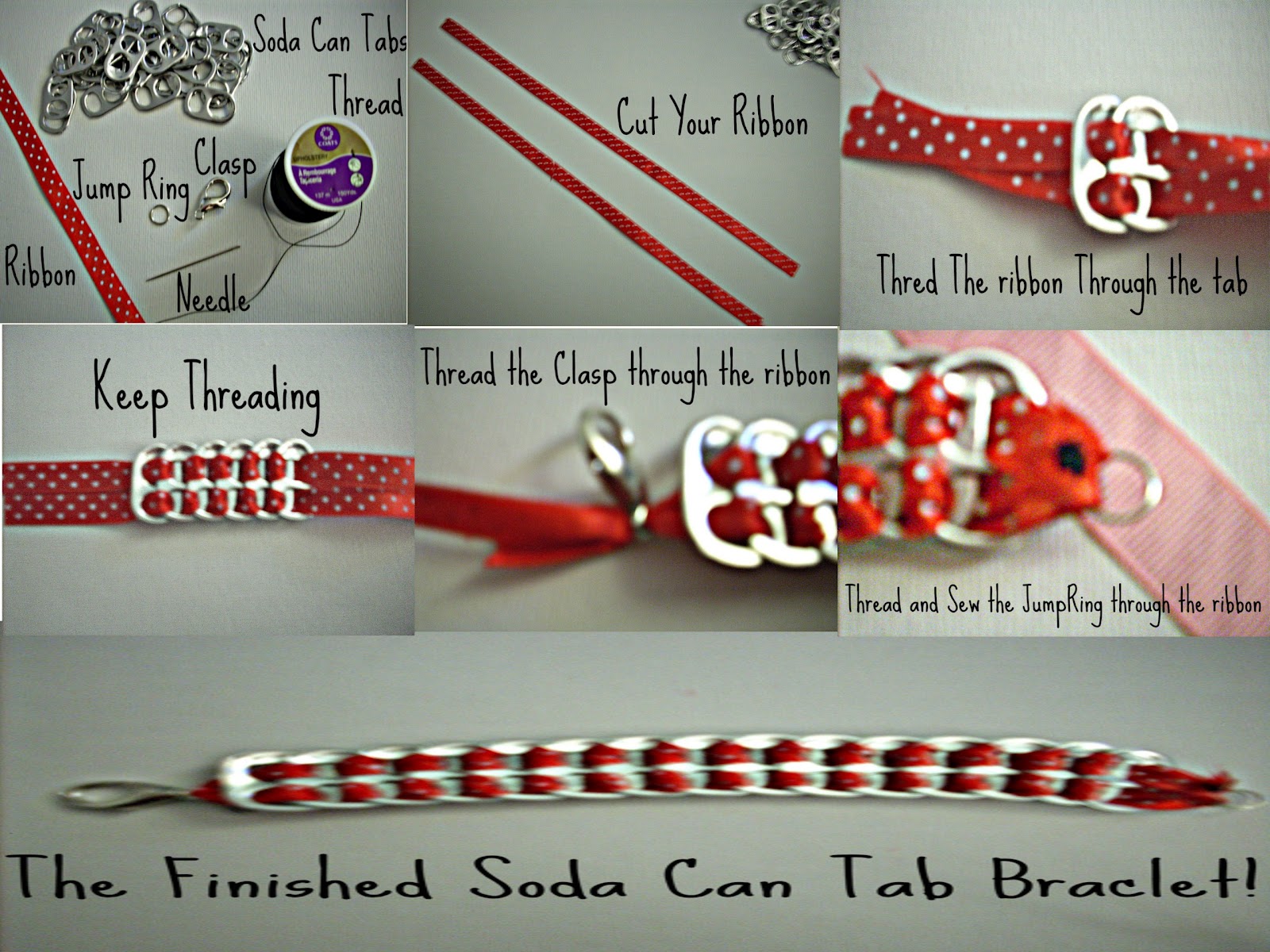 iAMcrafty DIY Crafts SodaCan Tab Bracelet!