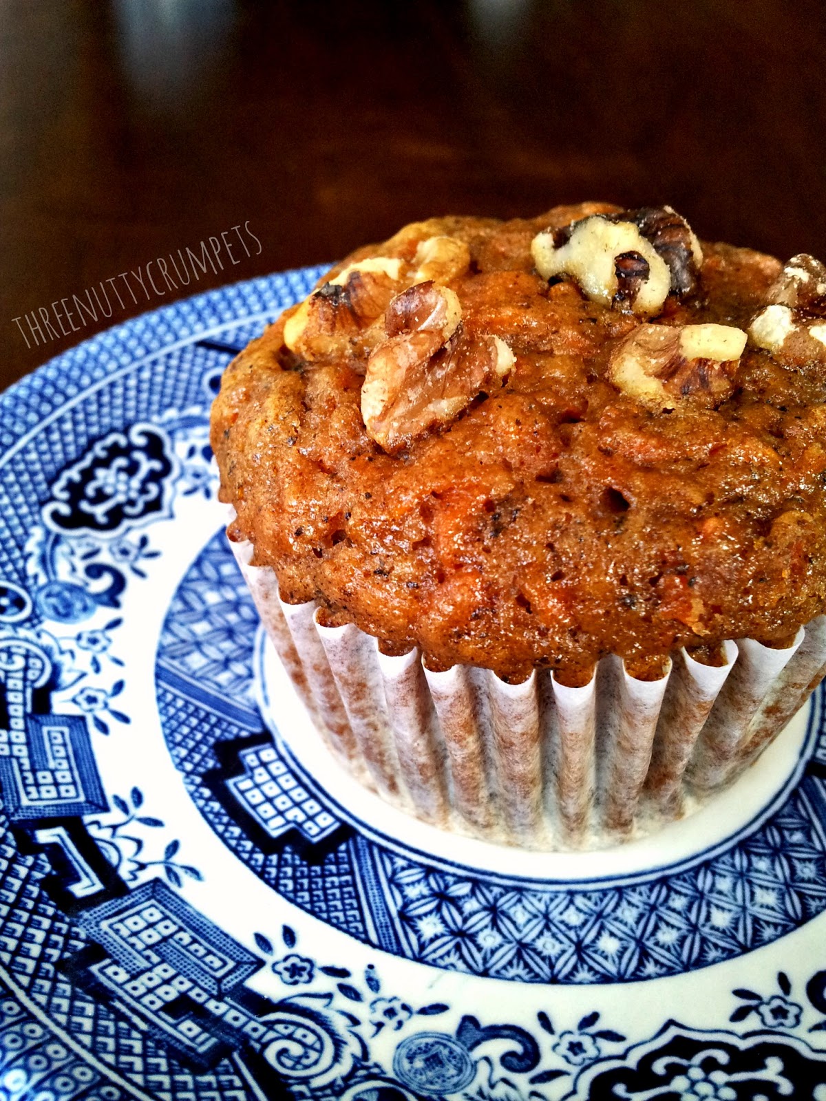 Three Nutty Crumpets Healthy Carrot Morning Glory Muffins
