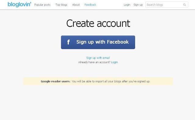 How To Create An Account On Bloglovin