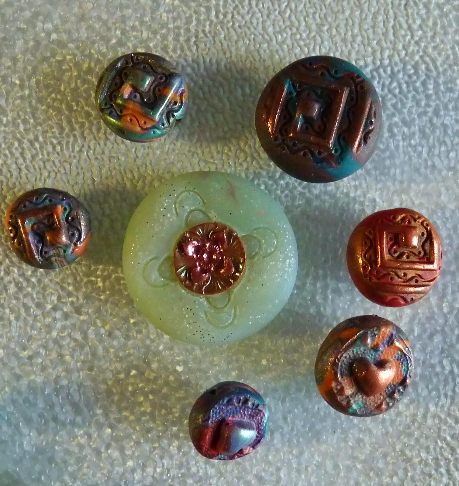 Knightwork Playing with Clay Mixed Media Polymer Clay & Wire Necklace