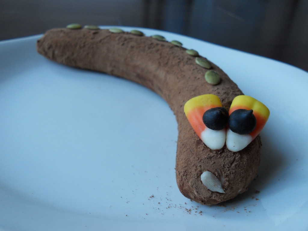 Snacking Squirrel Chocolate Banana Snake Snack