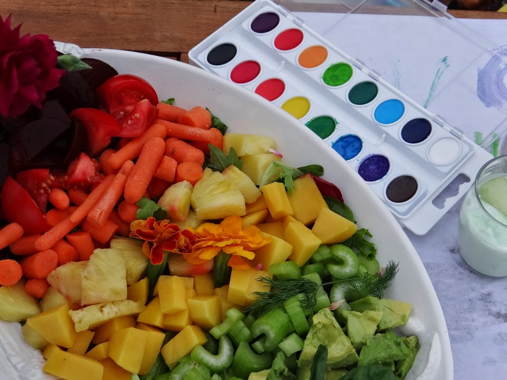 ...a quiet life... color chip salad with dill dressing