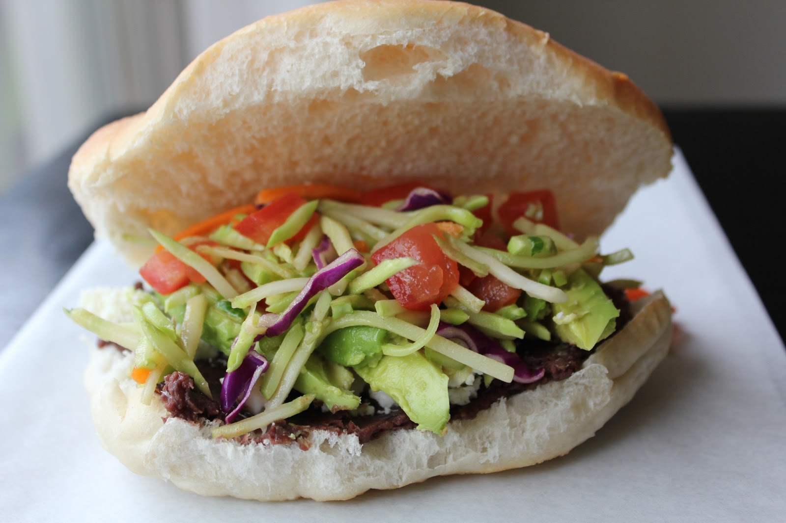 Avocado & Black Bean Sandwich