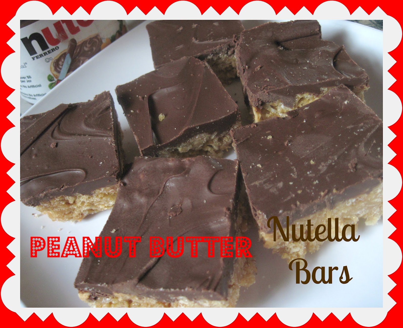 The Better Baker NoBake Peanut Butter Nutella Bars