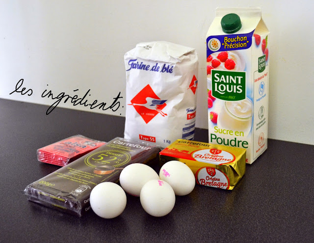 Ingrédients pour gateau