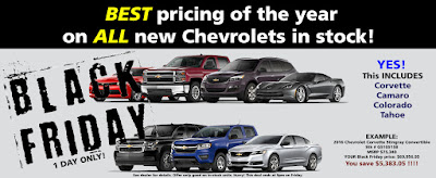 Black Friday Pricing at Emich Chevrolet