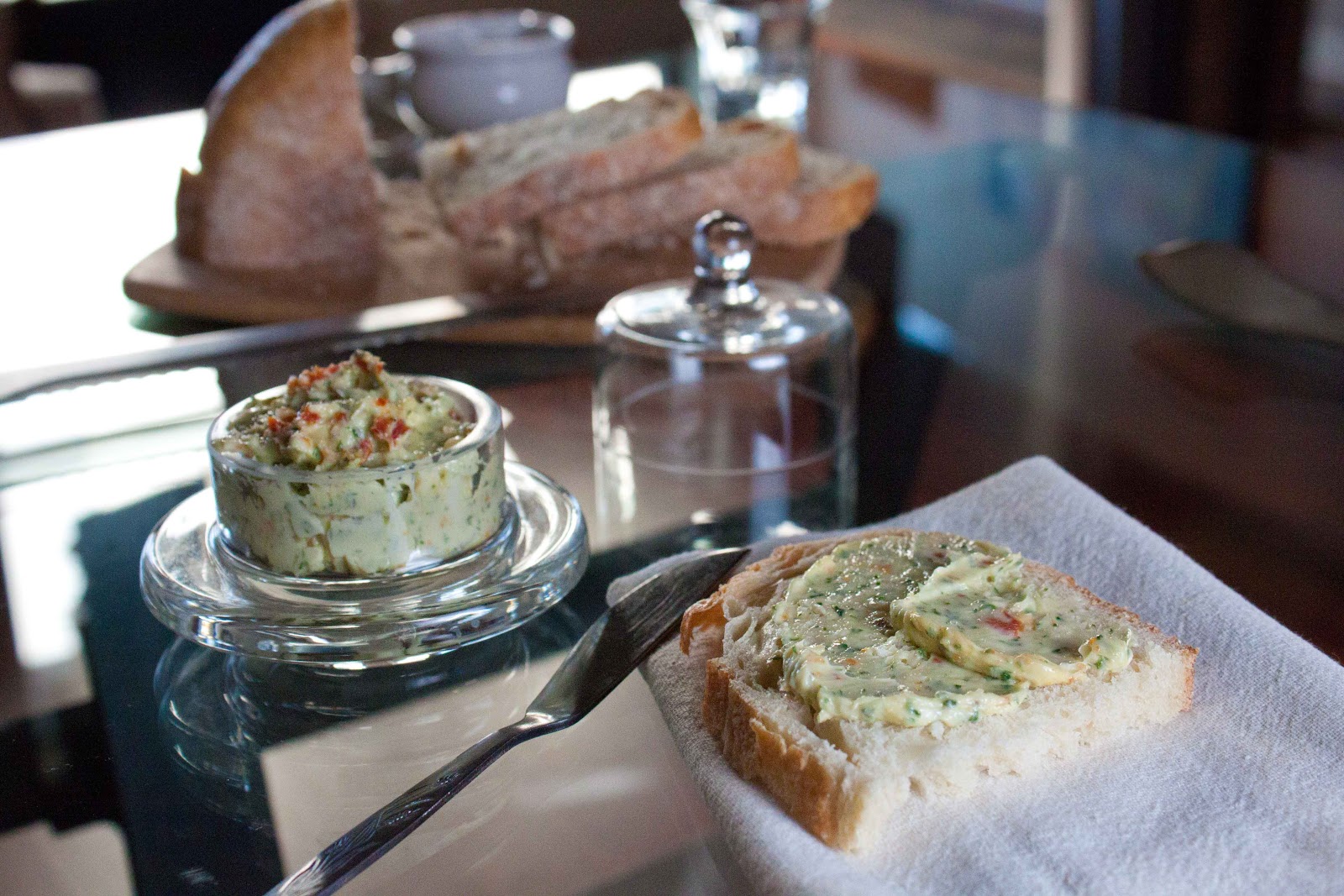 Fat and Happy Blog Flavored Butter Sundried Tomato and Herb Butter