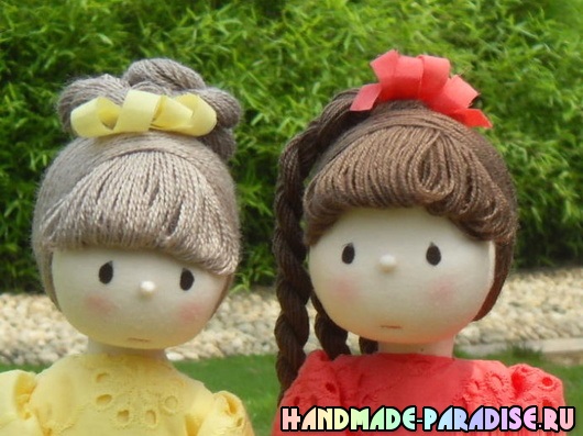 Текстильные куклы дамы. Фото мастер-класс