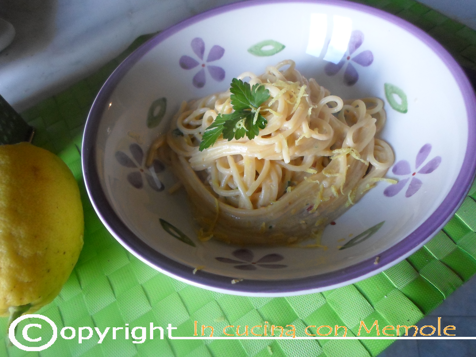 319. spaghetti risottati al limone