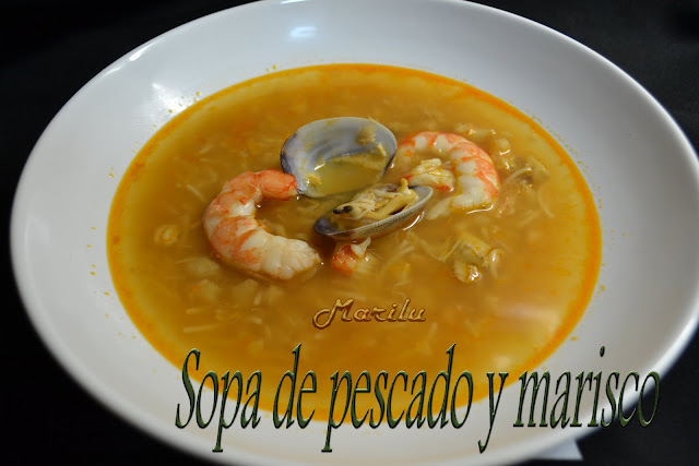 Sopa De Pescado Y Marisco
