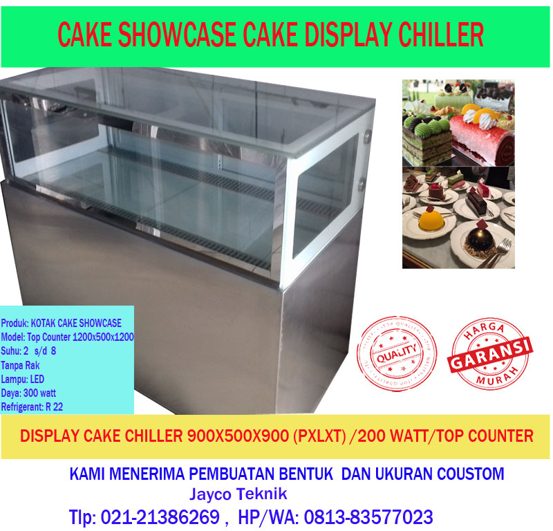 showcase cake display 900x600x100