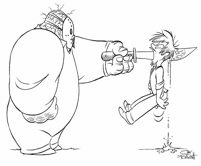 CUTE AND CREEPY: The blog of cartoonist Jay P. Fosgitt: OCTOBER MONSTER