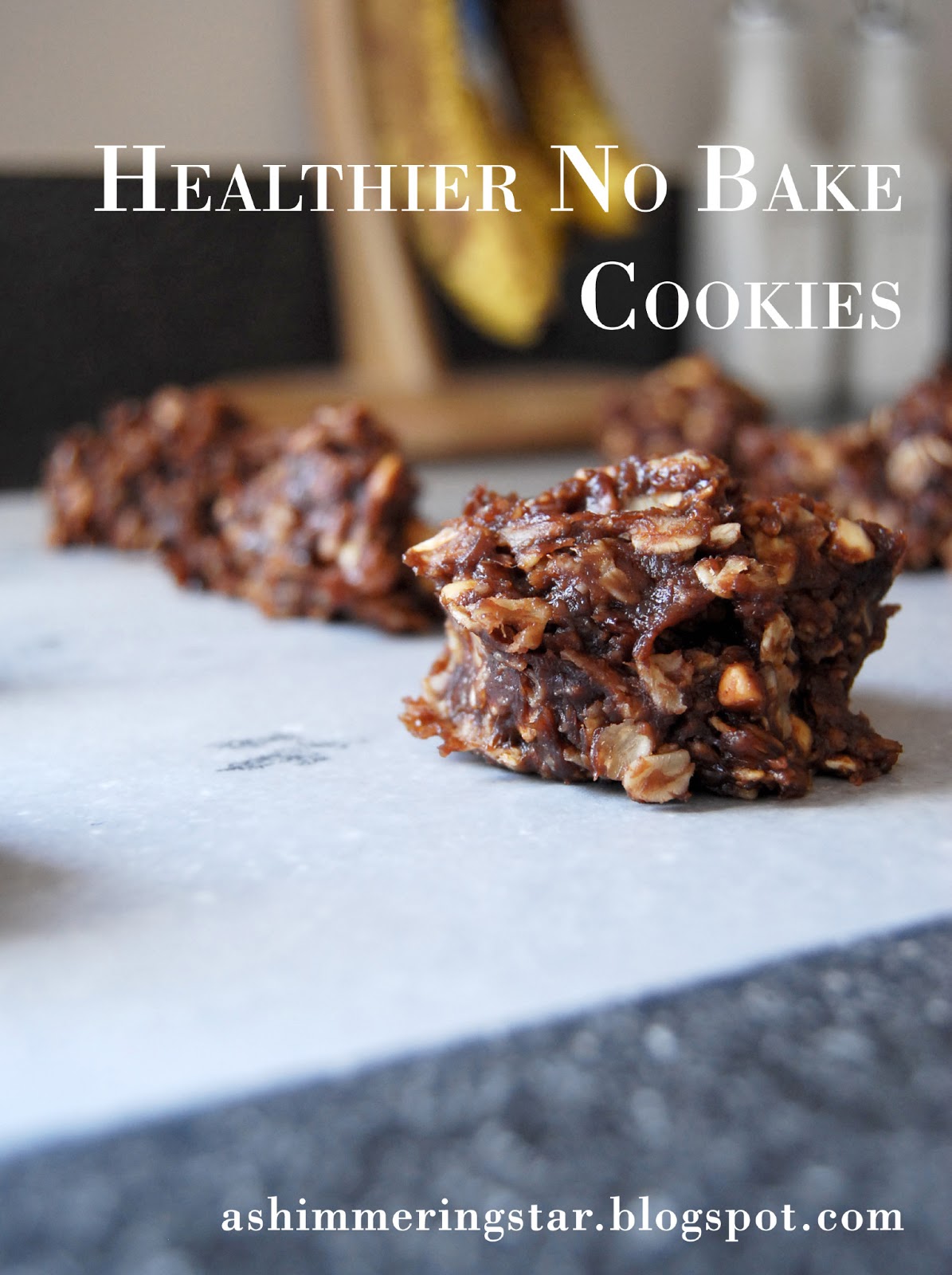 a Shimmering Star Healthier No Bake Cookies