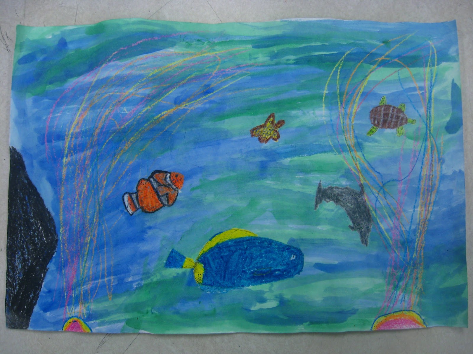 Miss Young's Art Room 4th Grade Undersea Art