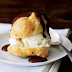 Cream Puffs with Dark-Chocolate Sauce Recipe