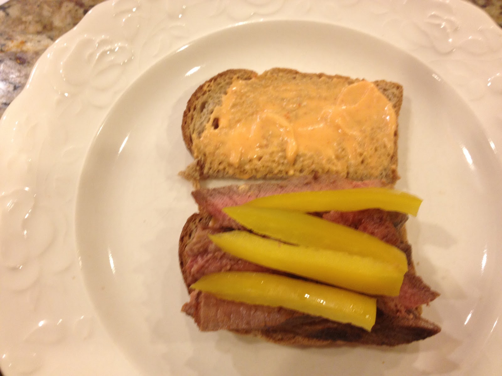 Steak Sandwich with Sriracha Mayo Feed Your Soul Too