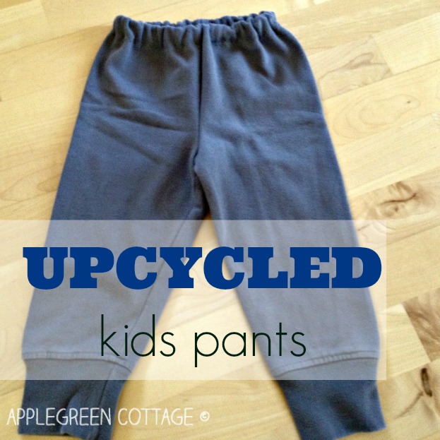 Recycled kids pants AppleGreen Cottage