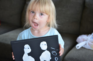 Making ghost feet art
