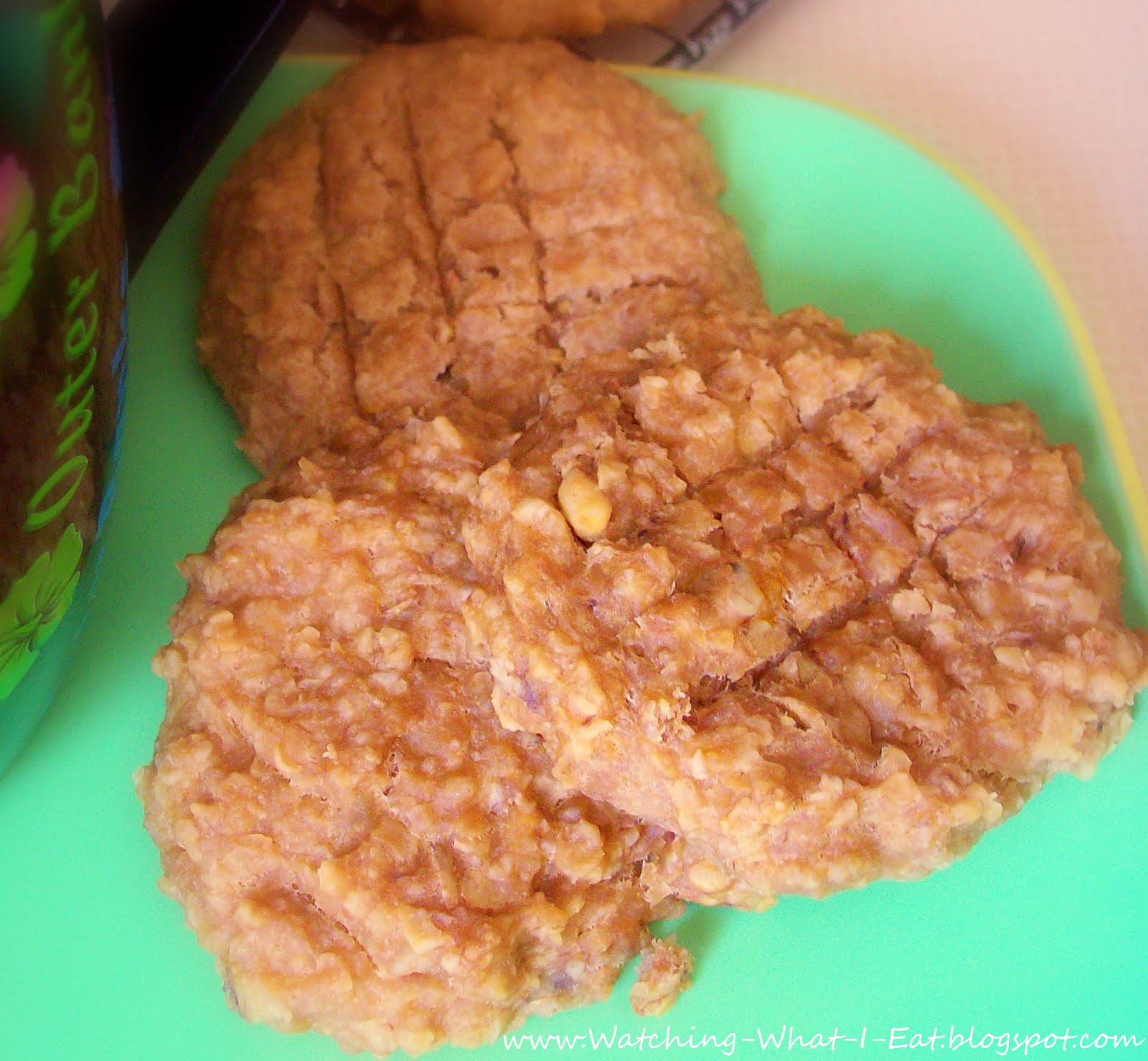 Watching What I Eat Peanut Butter Banana Oat Breakfast Cookies with