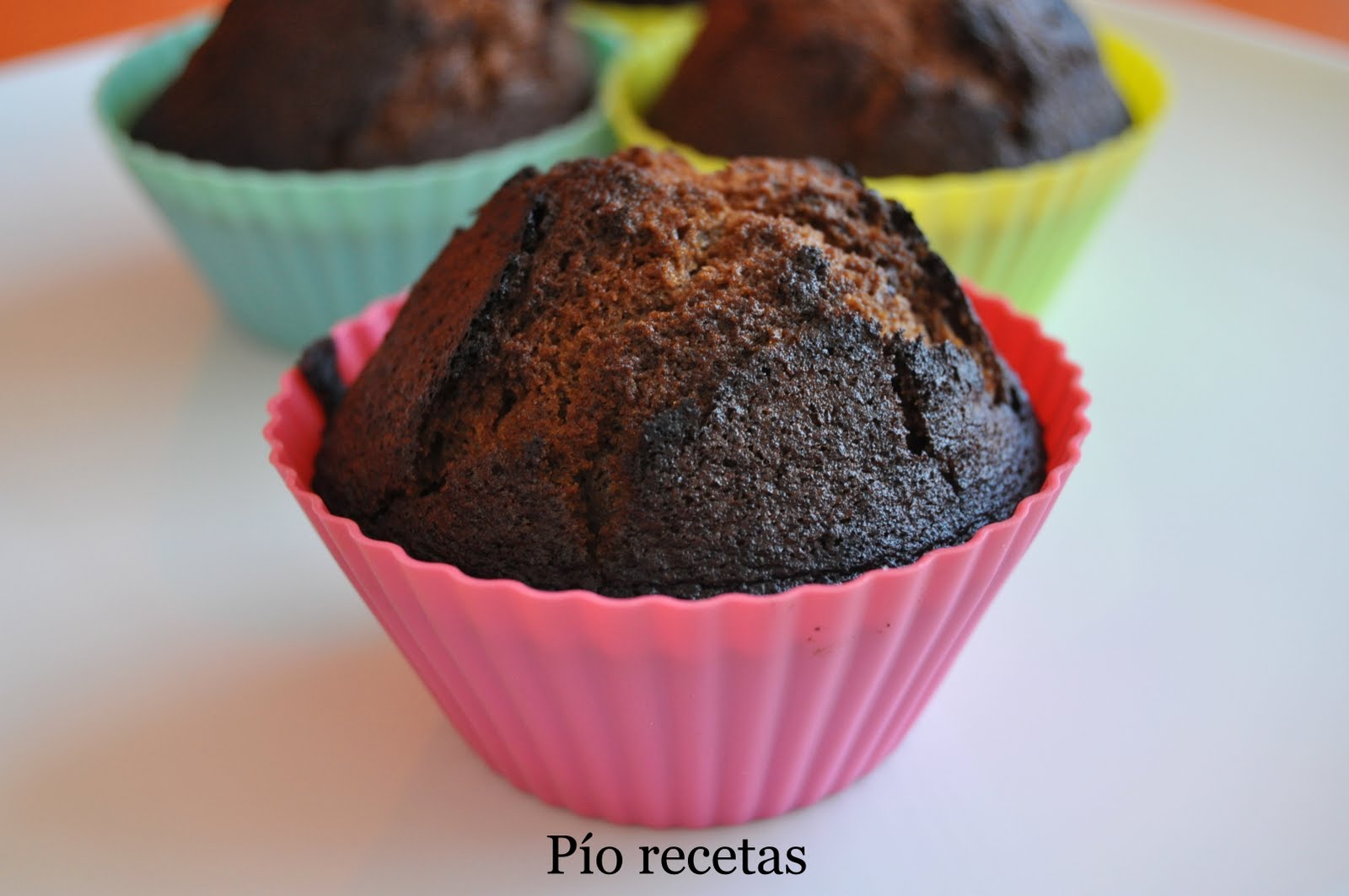 Muffins de chocolate Pío Recetas