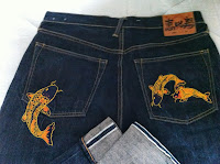 special design evisu koi fish size 34