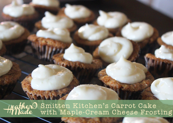 Heather O Made Smitten Kitchen's Carrot Cake with MapleCream Cheese