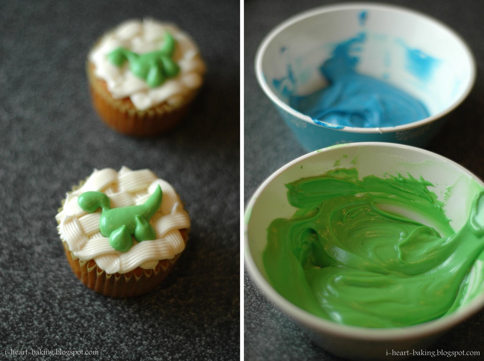 i heart baking!: dinosaur cupcakes