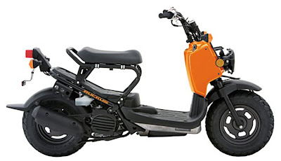 Honda RuckusNPS50 2011 scooter orange black