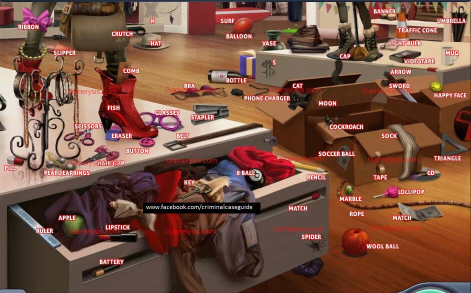 Criminal Case Game Objects Cheats Case 14 Fashion Victim