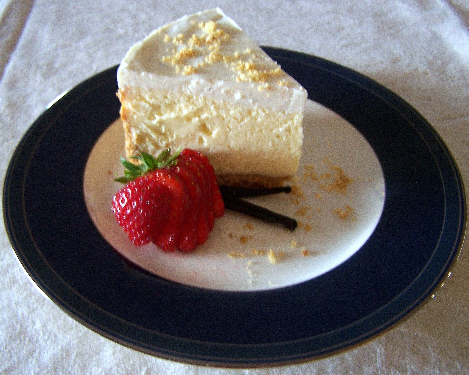 White Chocolate Vanilla Bean Cheesecake