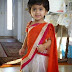 Baby in White Half Saree