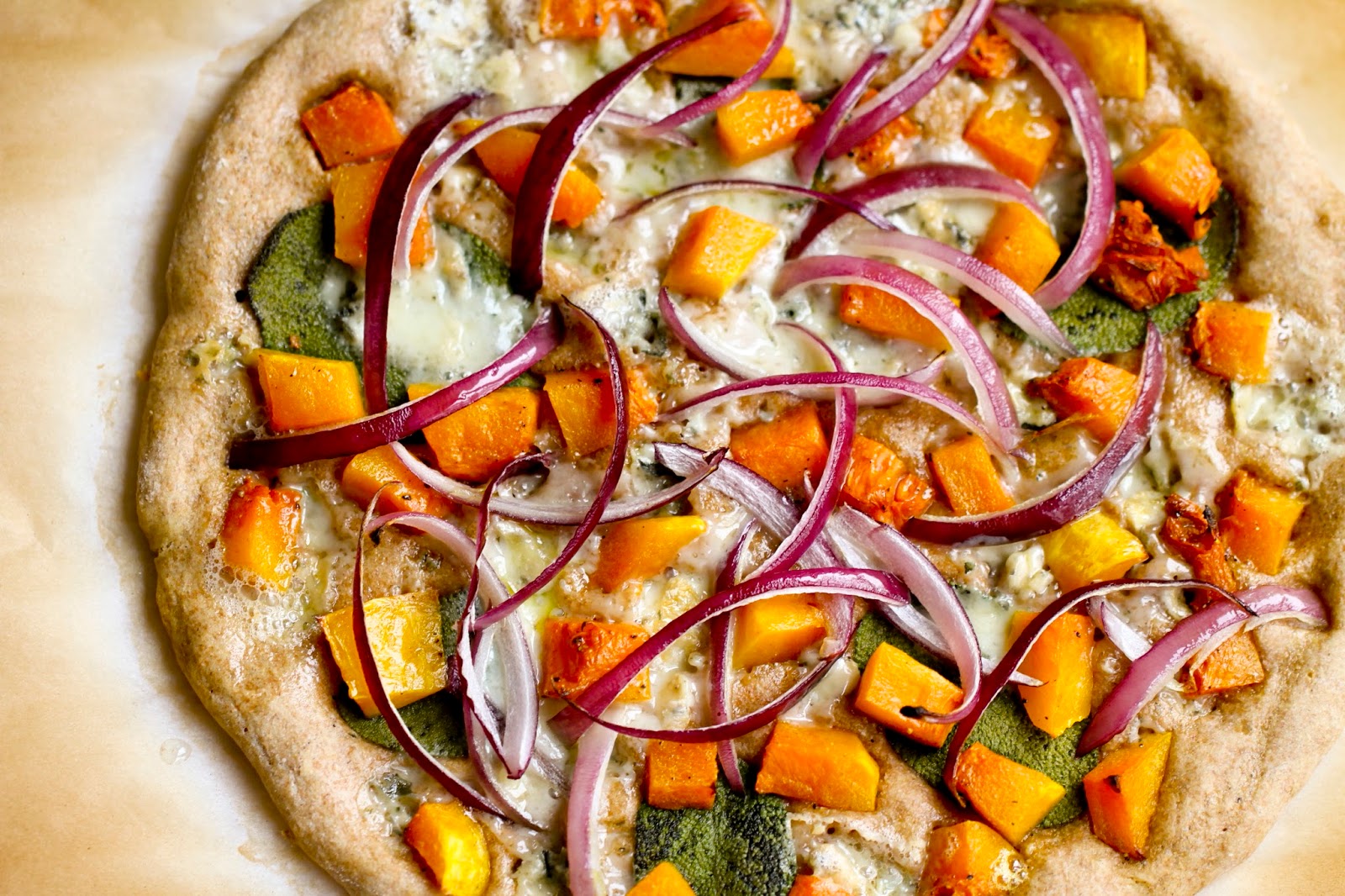 Butternut Squash and Pizza with Sprouted Spelt Dough Ever