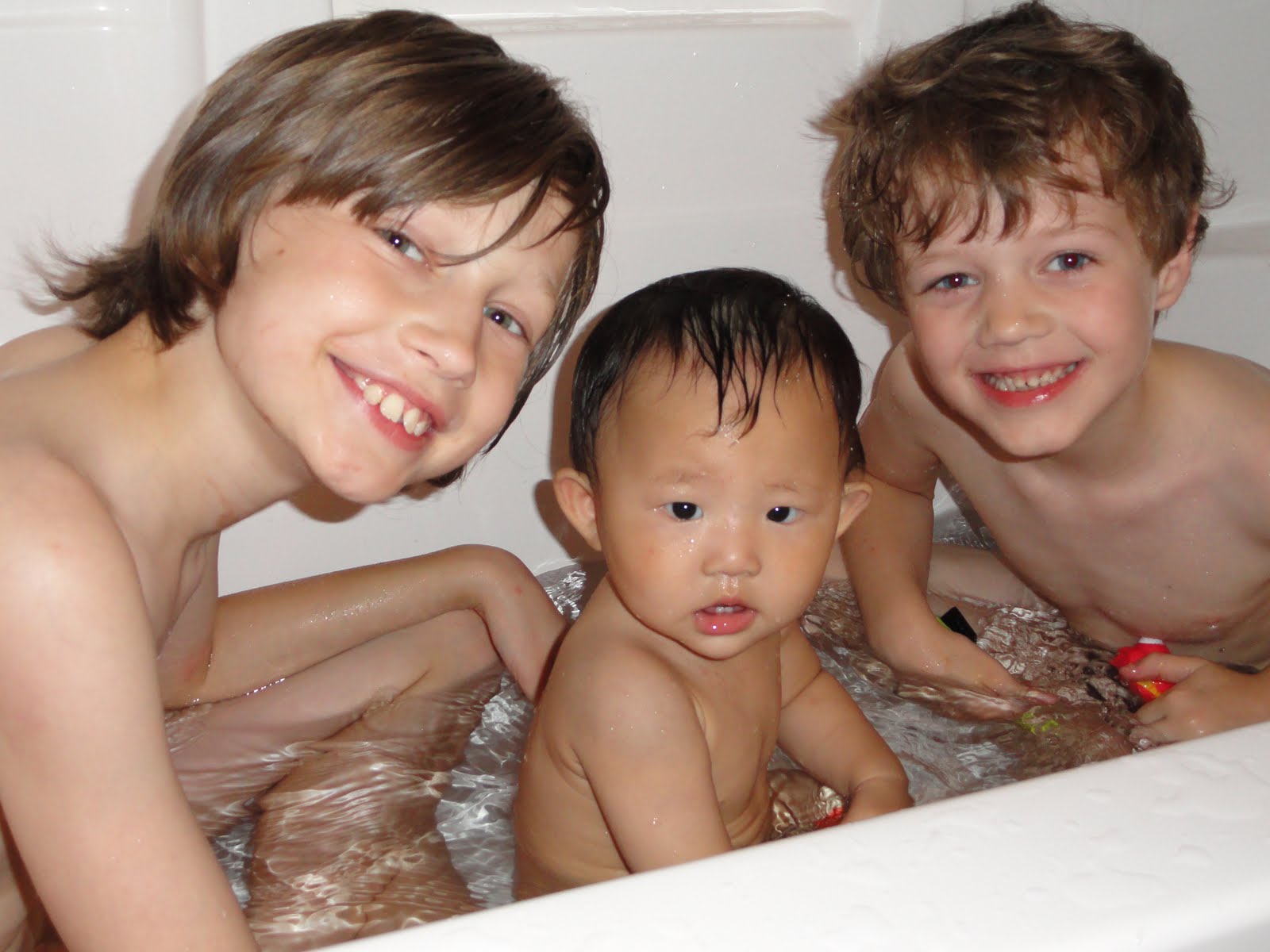 Waiting For You... First Family Bath!