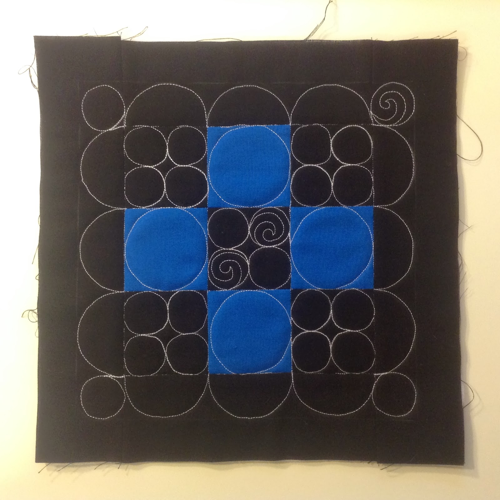 free motion quilting circles