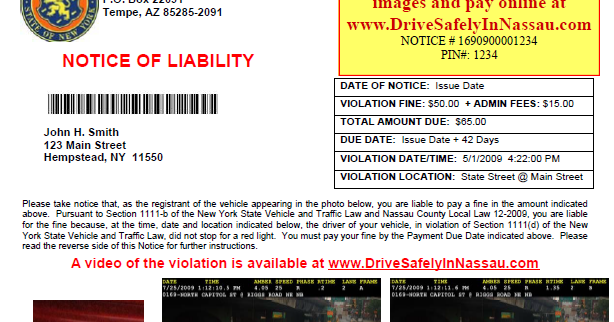 www.Drivesafelyinnassau.com : View Your Red Light Violation Info Online