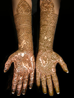تشكيله جميله وناعمه جدا من حنه الهنديه للعرائس 2014 Indian+Wedding+Mehndi+Designs+full+hand+and+wrist