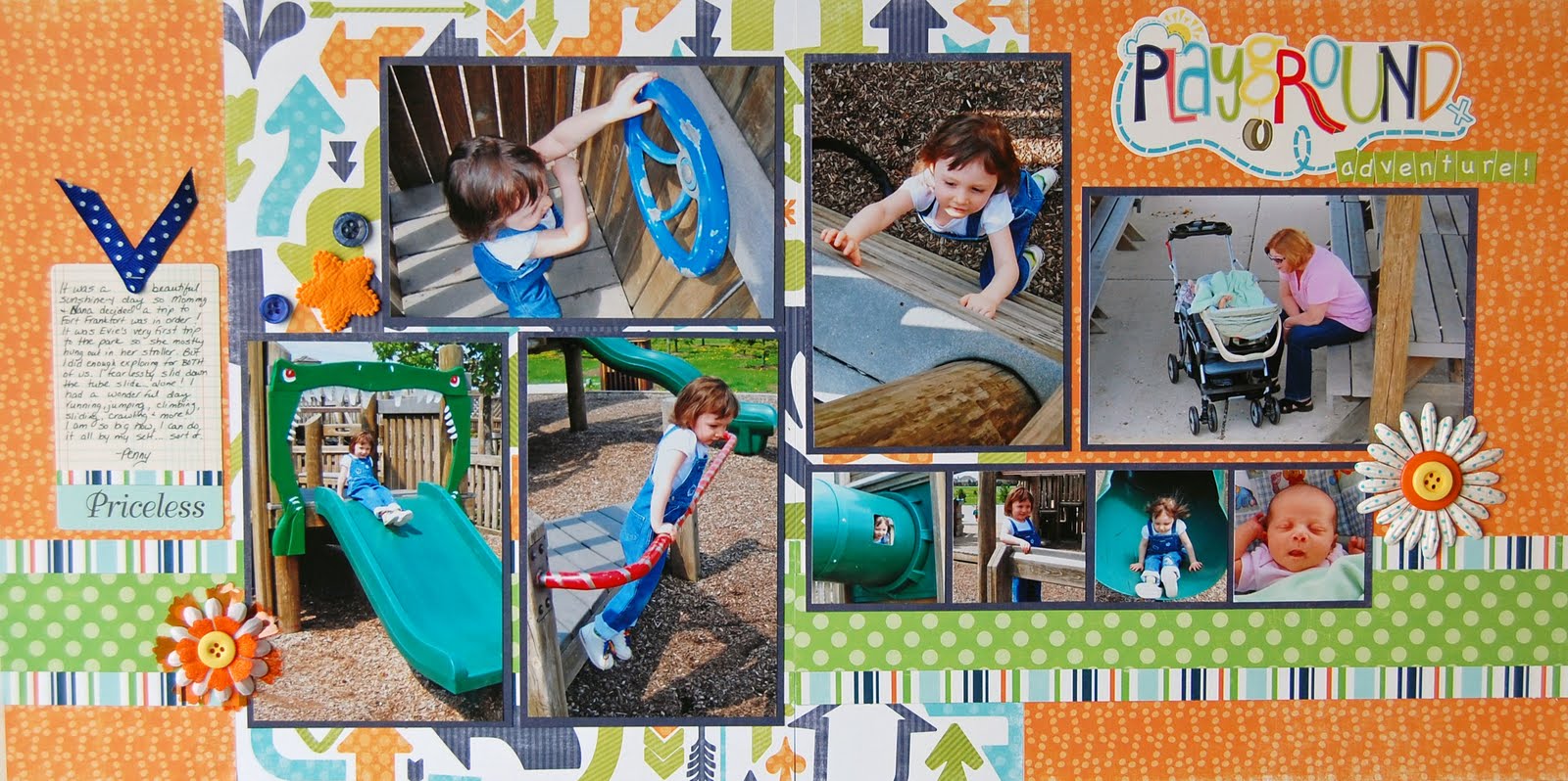 Mandie's Scrappin' Playground Adventures Layout