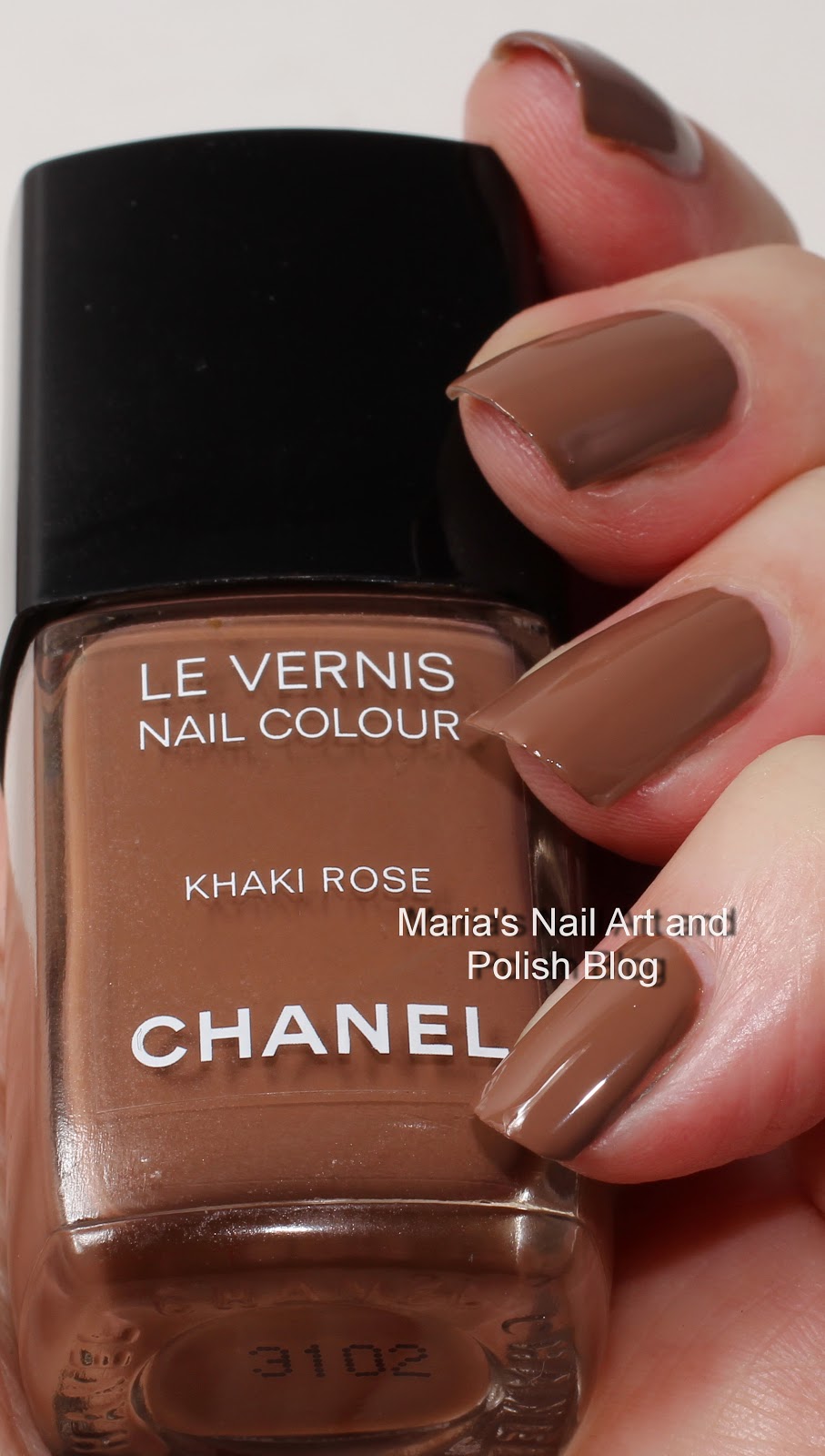Marias Nail Art and Polish Blog Chanel Khaki Rose Les Khakis FNO