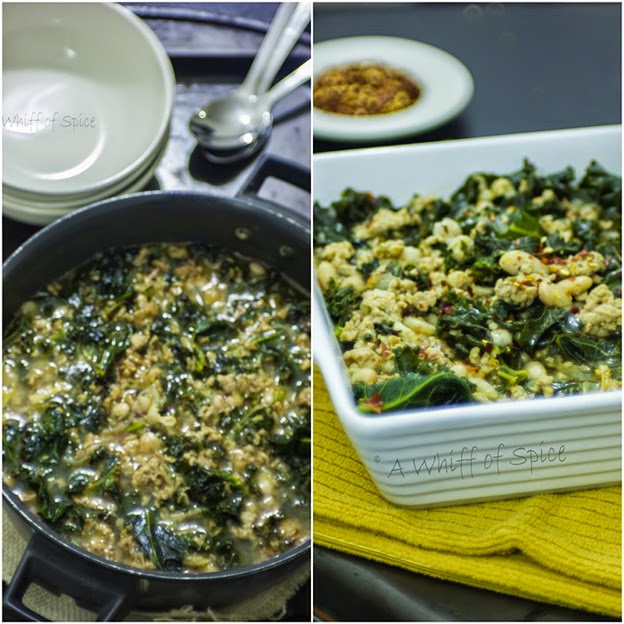 Pinto Bean Chili with Chicken and Kale